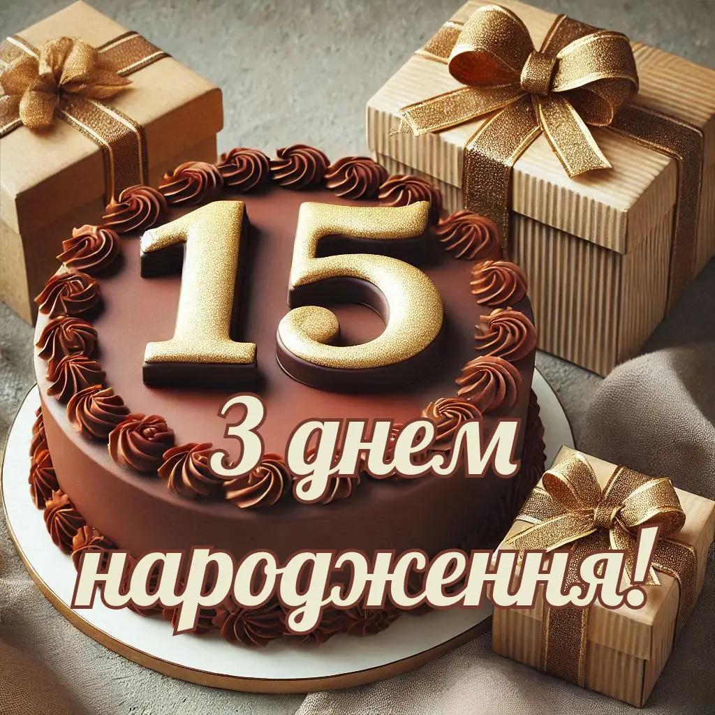 Pryvitannya Z Dnem Narodzhennya 15 Rokiv Hlopczyu